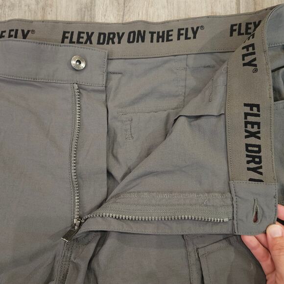 Duluth Trading Co Men’s Shorts Lot of 2 Size 42 Cargo Flat Front Gray Black - Picture 13 of 16